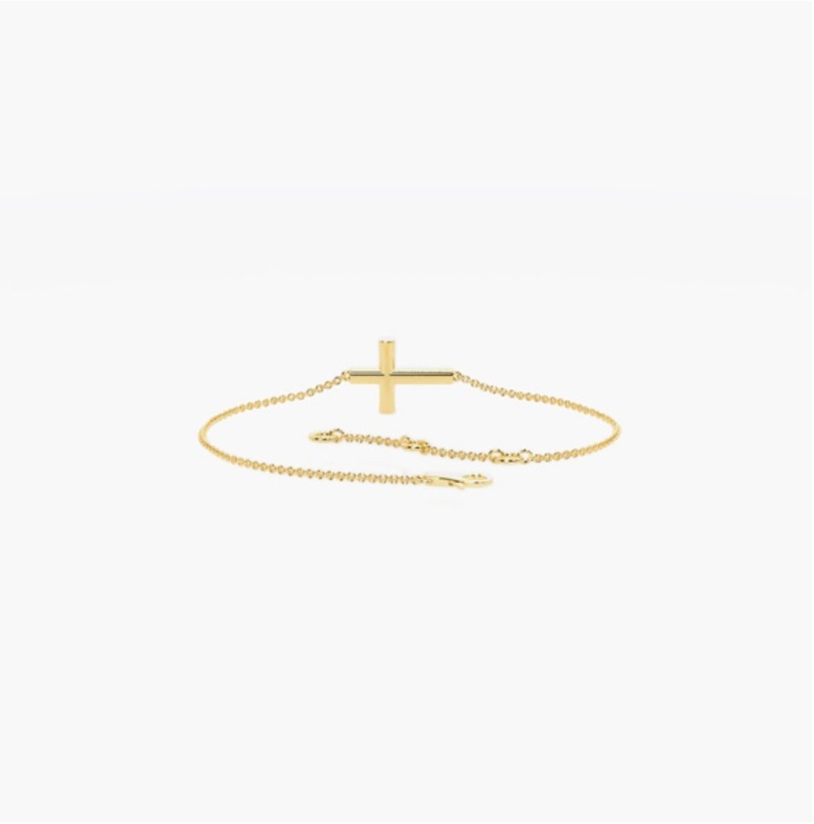 0.30ct Diamond Pavé Cross Trace Link Bracelet – 7 Inch