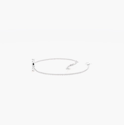 0.30ct Diamond Pavé Cross Trace Link Bracelet – 7 Inch
