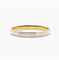 4.00ct Round Brilliant Diamond Pavé Bangle – 5mm Three Row Design