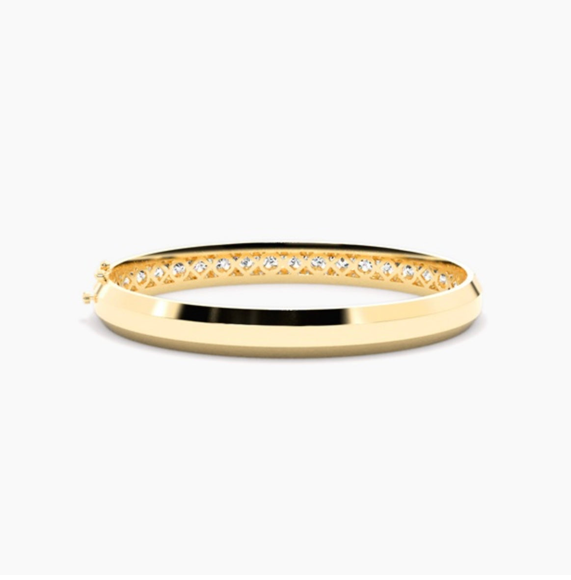 4.00ct Round Brilliant Diamond Pavé Bangle – 5mm Three Row Design
