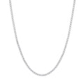 15.00ct Lab-Grown Round Brilliant Diamond Tennis Necklace – 17 Inch | WGI Certified -9K White Gold