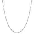 20.00ct Lab-Grown Round Brilliant Diamond Tennis Necklace – 17 Inch | WGI Certified -9K White Gold